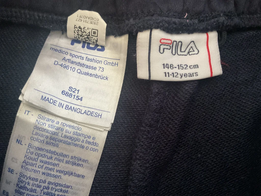 🔥-20%🔥 Bermuda Fila bleu marine, 70% coton, T 11/12 ans comme neuf – photo 5